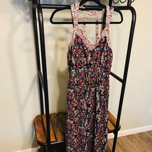 Merona magenta print maxi dress size M